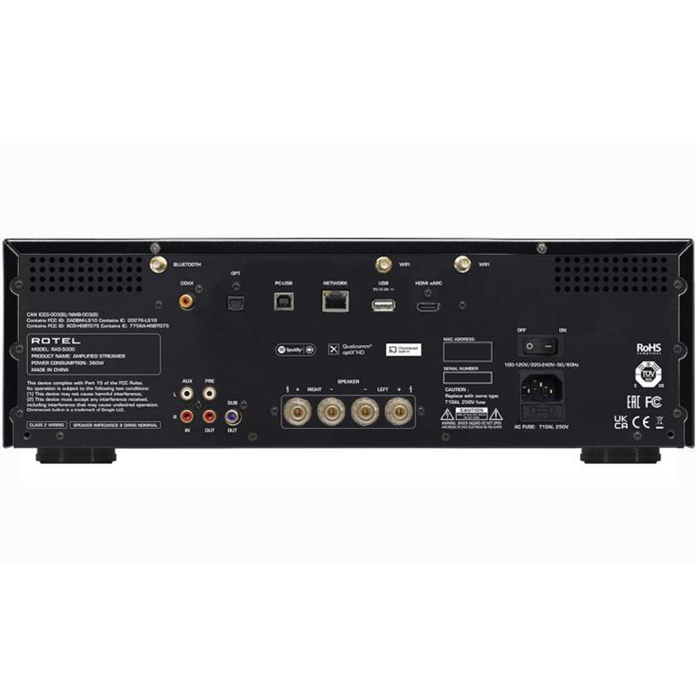 Rotel RAS-5000 zwart back